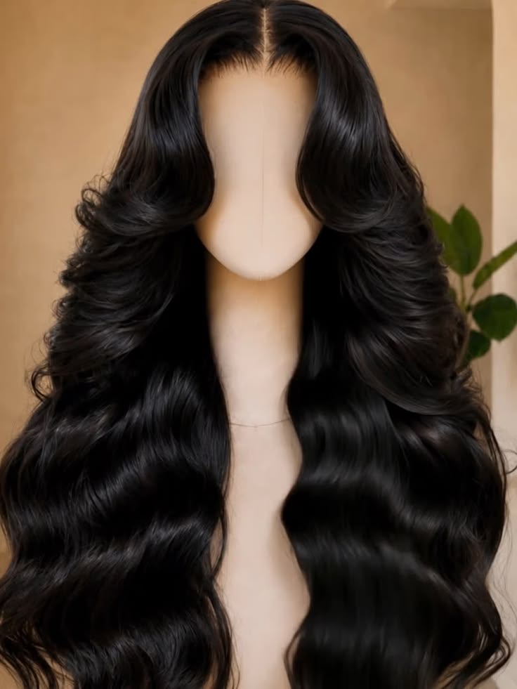 Cabelo humano ondulado